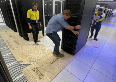 Rack installation in Sydney by the nesevo Australia team