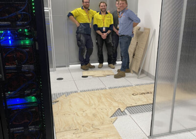 Rack installation in Sydney by the nesevo Australia team