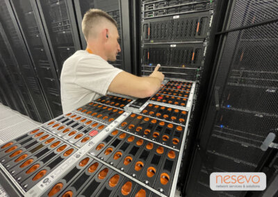 Rack installation in Sydney by the nesevo Australia team