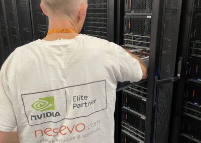 Rack installation in Sydney by the nesevo Australia team