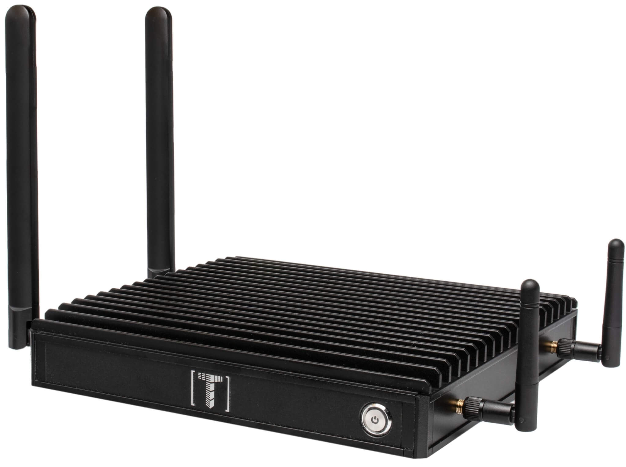 Compulab_Tensor-I22_00003 Compulab Tensor I-22 fanless industrial PC, front view with four antennas
